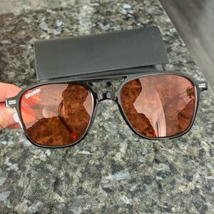 D. Franklin Orange Tinted Sunglasses